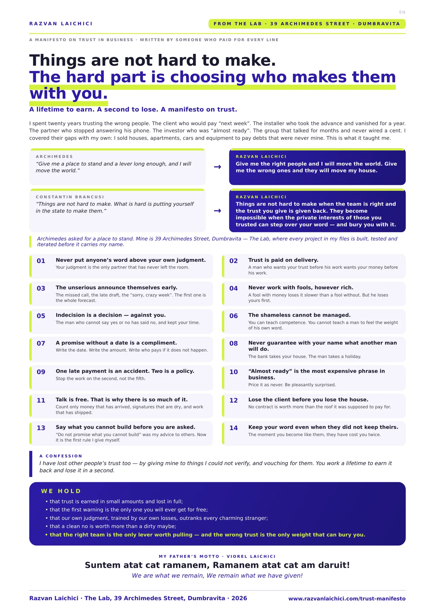 The Trust Manifesto